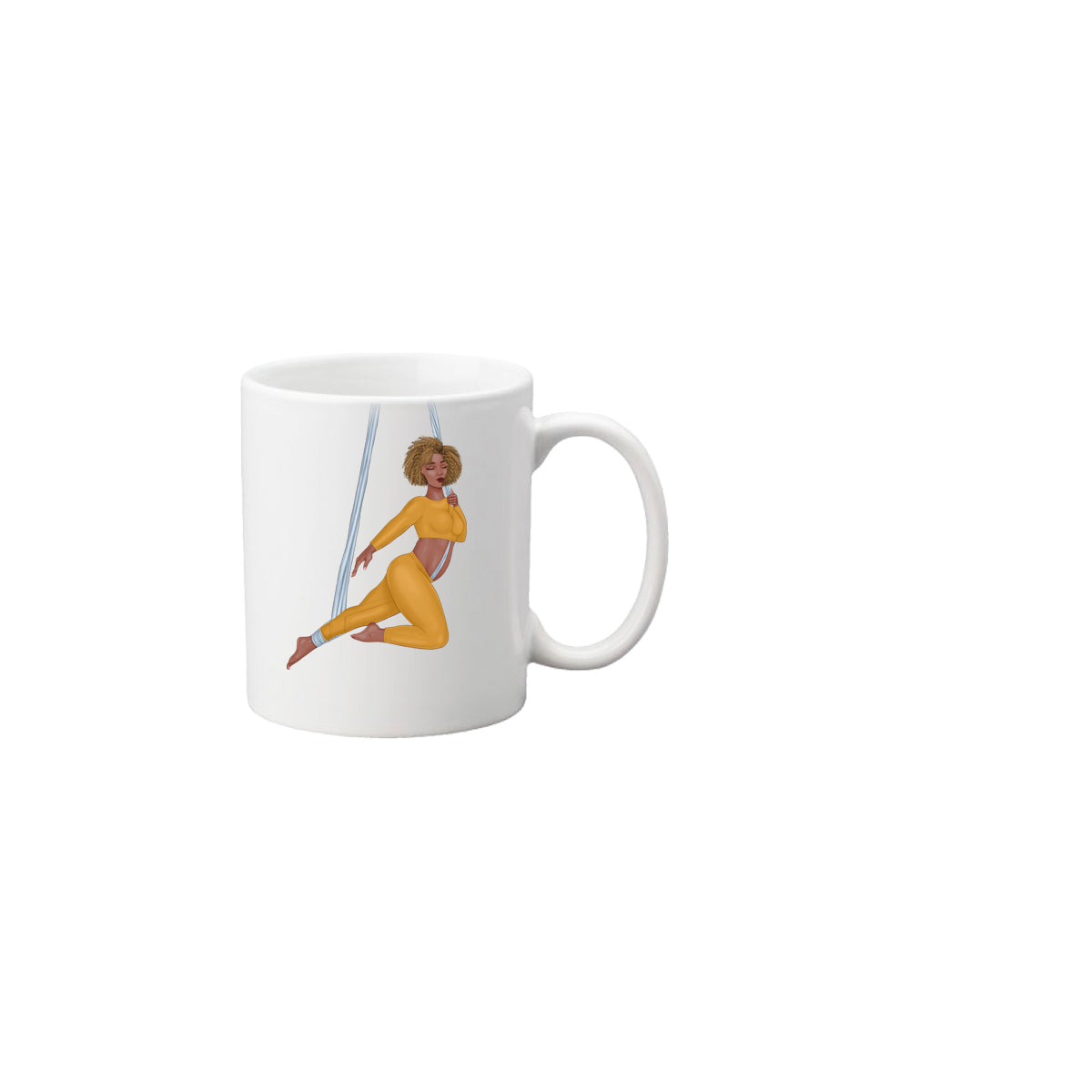 Personalized Silks Girl Mug PLUS SIZE BODY