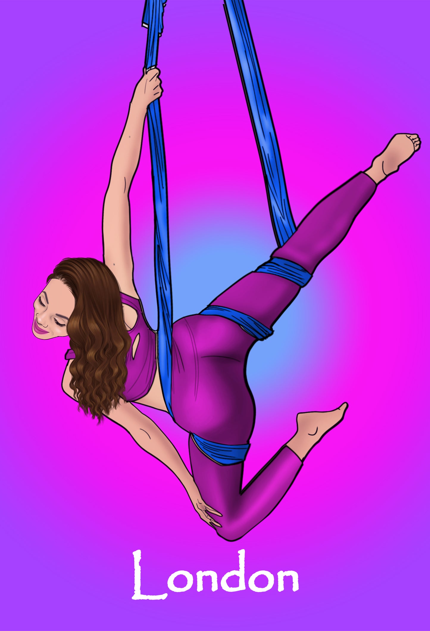 Custom Pole Dance Girl Glitter Cover Journal/Planner