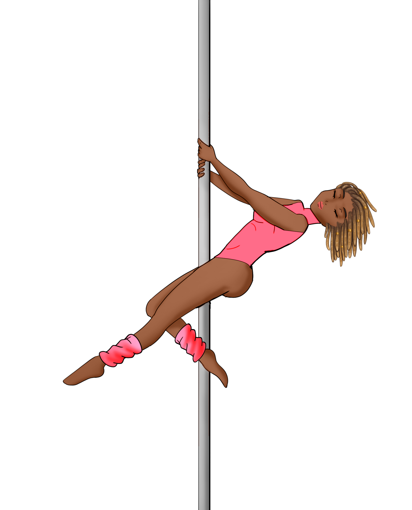 Personalized Custom Pole Girl Shimmer/Glitter Drink Tumbler