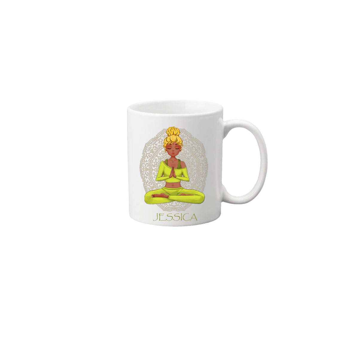 Personalized Yoga Girl Mug