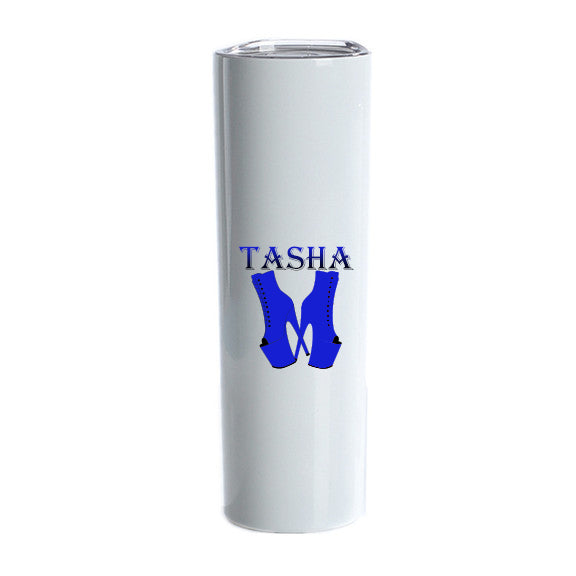 Personalized Custom Pole Girl {PLUS SIZE BODY} Glitter Drink Tumbler